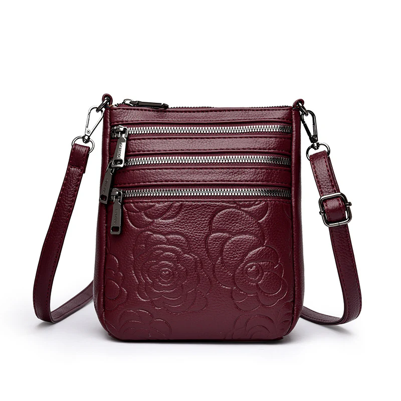 Floral Embossed Crossbody Bag - Image 9