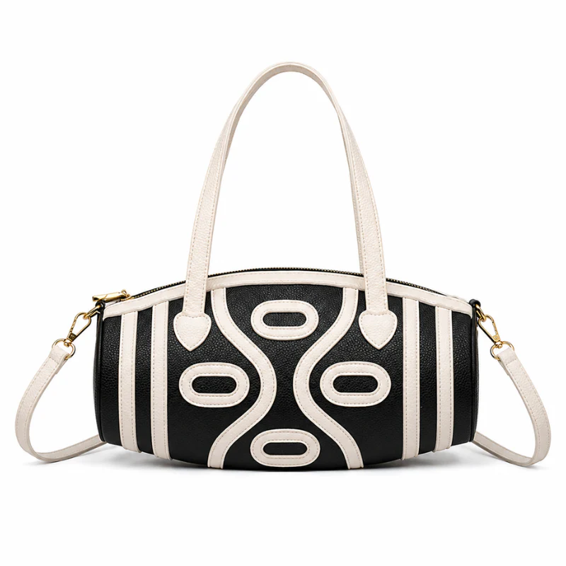 French Luxe Barrel Shoulder Bag