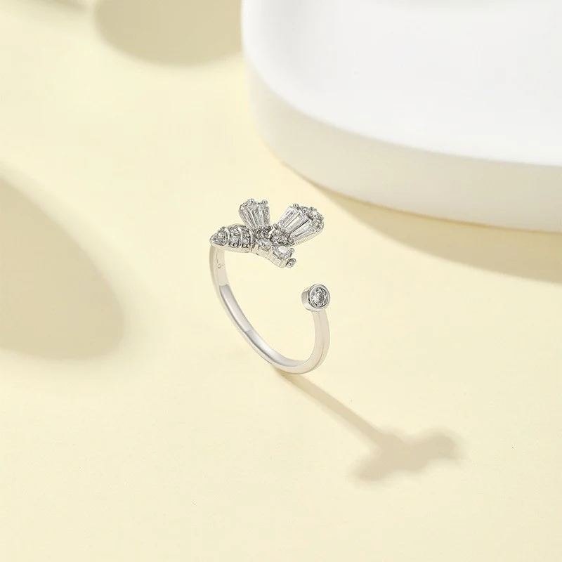 Full Diamond Butterfly Ring - Image 3