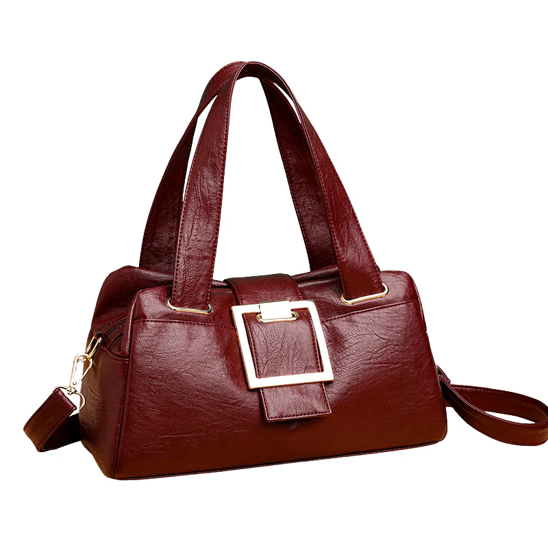 Gilded Square Buckle Crossbody Bag - Image 6