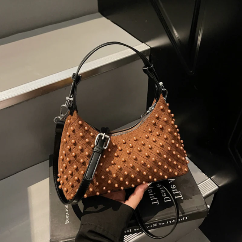 Golden Pearl Statement Handbag - Image 3