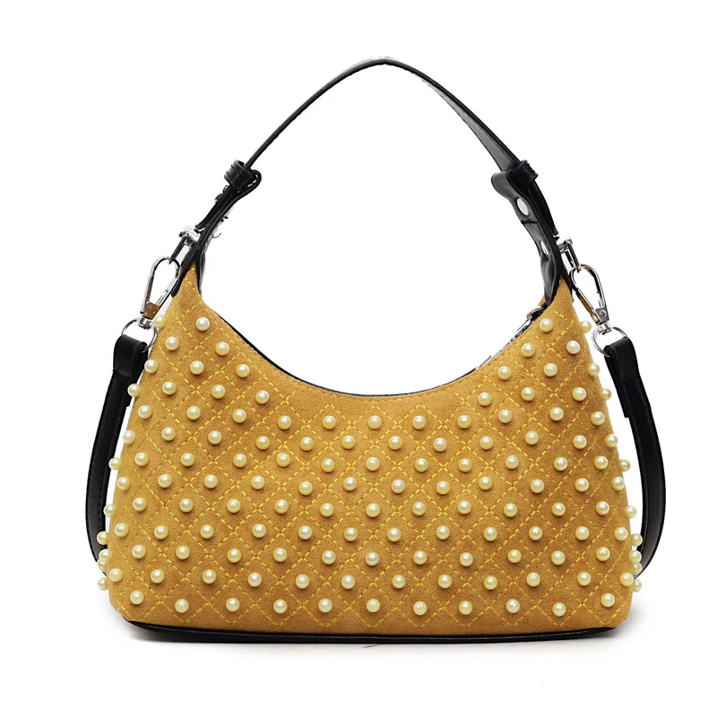 Golden Pearl Statement Handbag - Image 5
