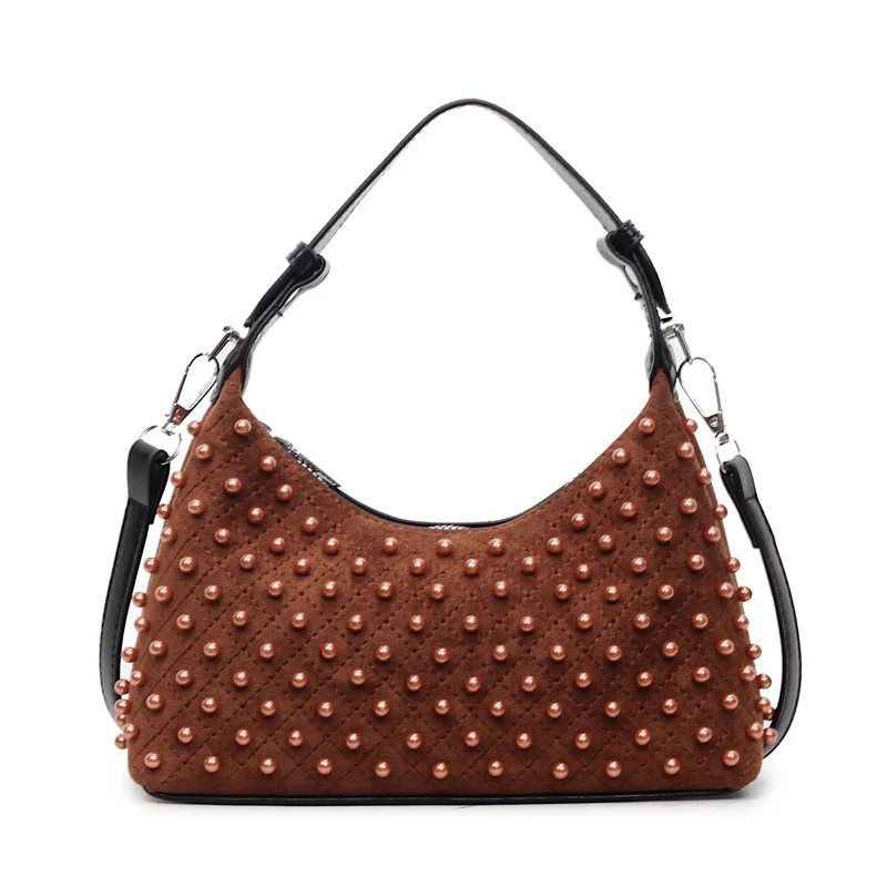 Golden Pearl Statement Handbag - Image 7