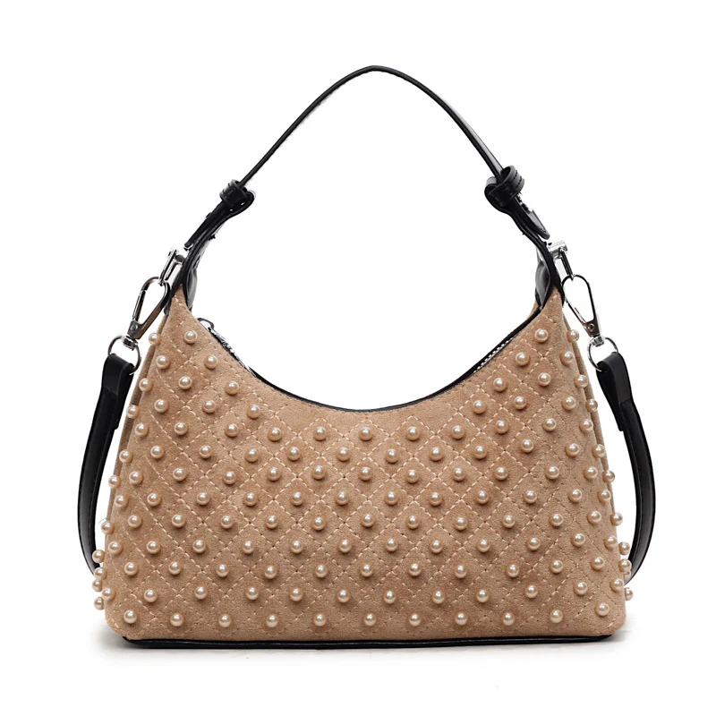 Golden Pearl Statement Handbag - Image 9