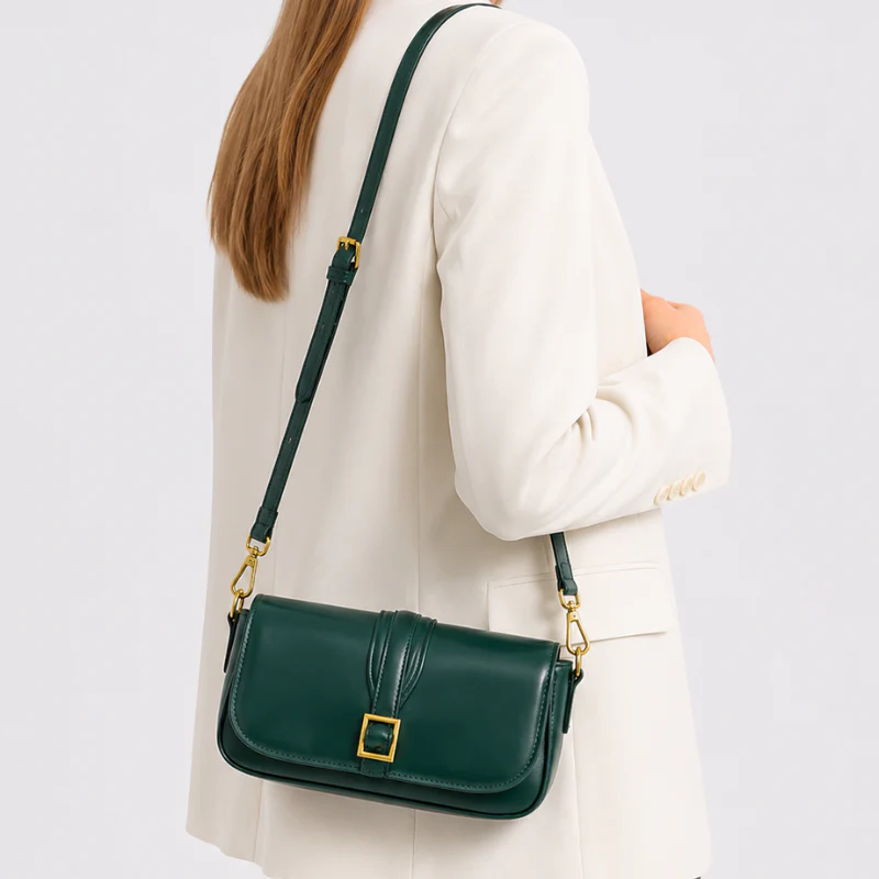 Green Mini Tofu Square Shoulder Bag - Image 4