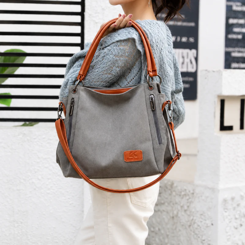 Harper Canvas Shoulder Bag - Image 4
