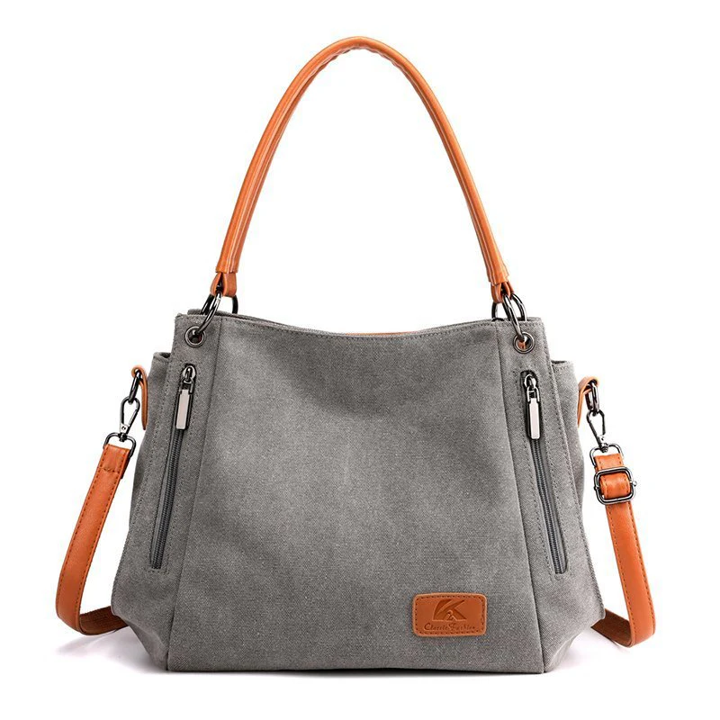 Harper Canvas Shoulder Bag - Image 7