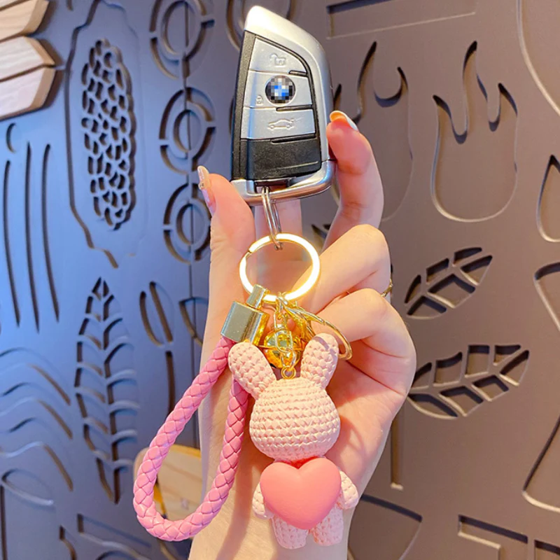 Heart Rabbit Resin Bag Charm - Image 2