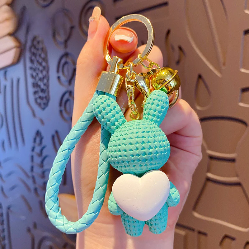 Heart Rabbit Resin Bag Charm - Image 5