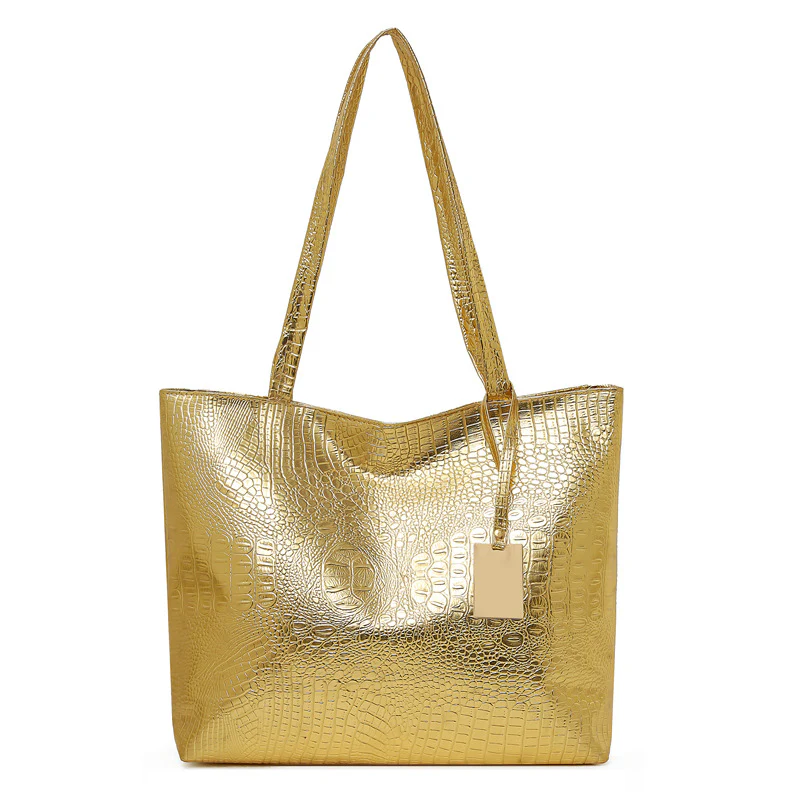 High-End Crocodile Pattern Shoulder Bag - Image 7