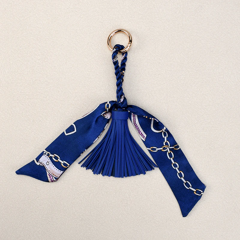 Leather Bow Tassel Bag Charm - Image 7