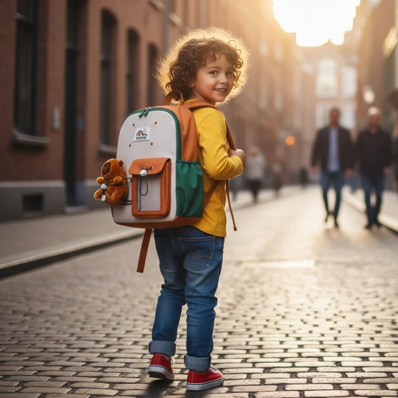 Little Minds Cartoon School Bag - Image 4