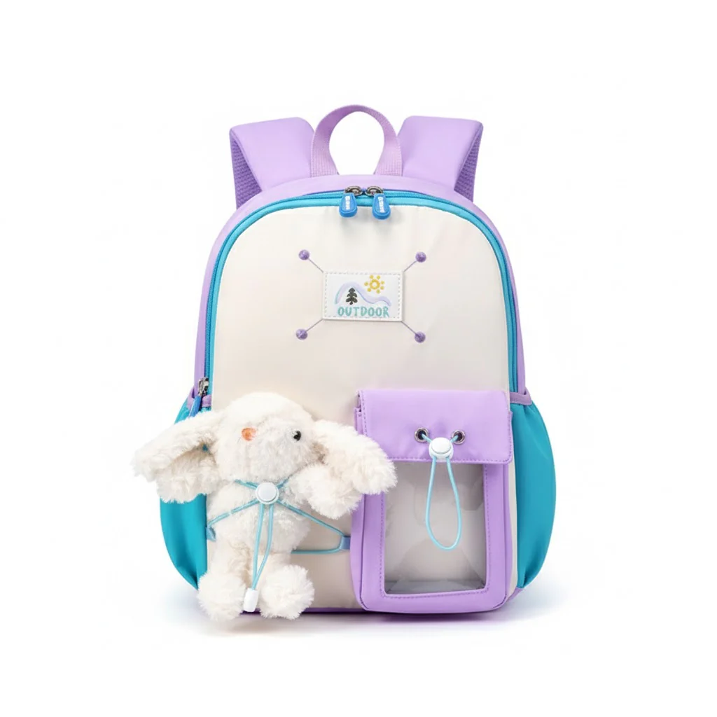 Little Minds Cartoon School Bag - Image 7