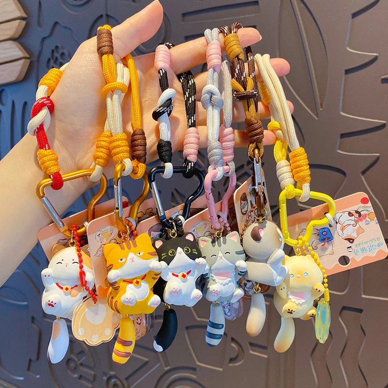 Lucky Cat Resin Bag Charm - Image 3