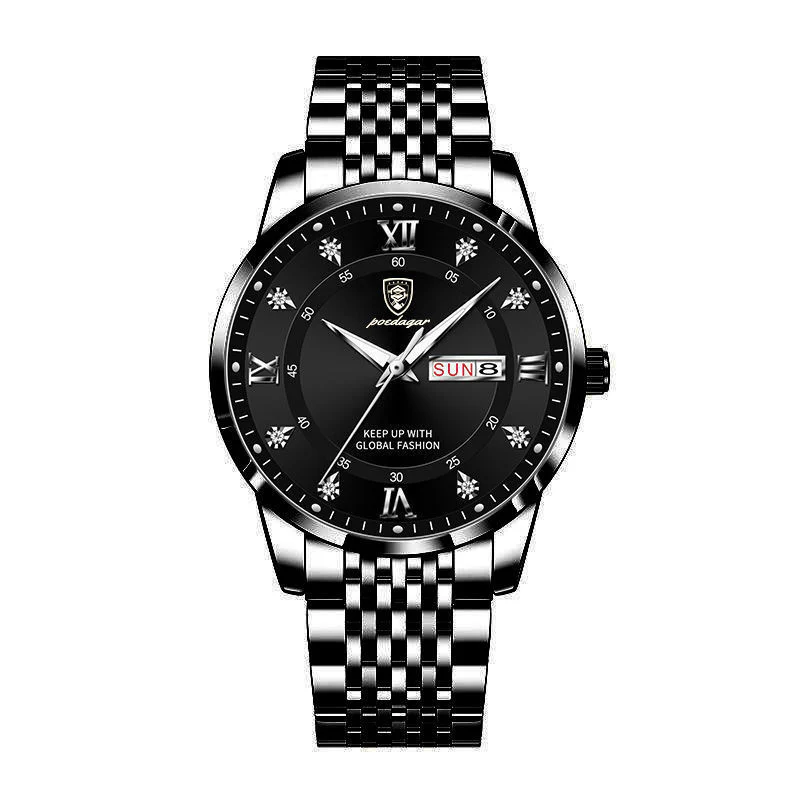Luminous Quartz Waterproof Men's Watch With Calendar - Image 6