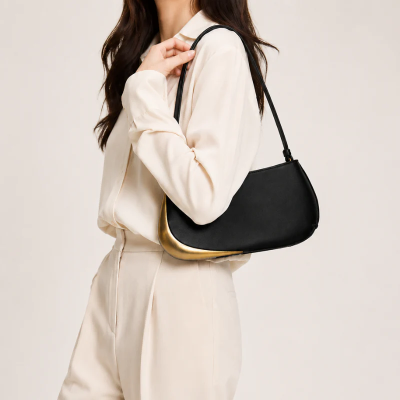 Lunara Crescent Shoulder Bag - Image 4
