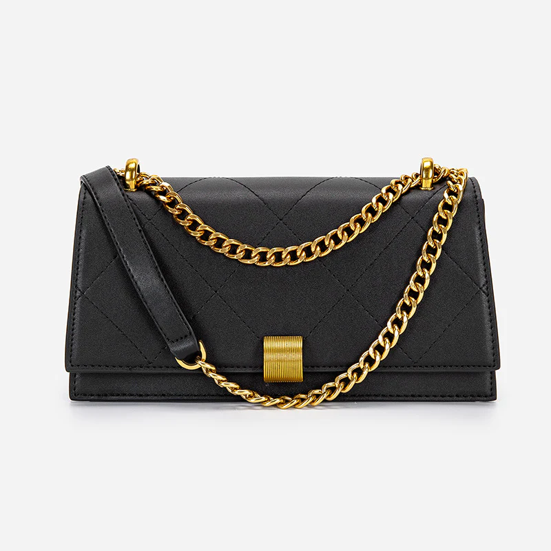 Luxury Quilted Chain Shoulder Bag - Image 7