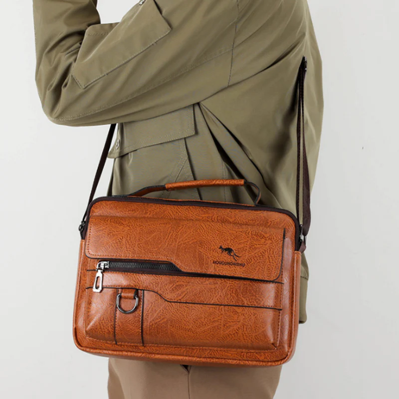 Luxury Travel Men’s Crossbody Bag - Image 4