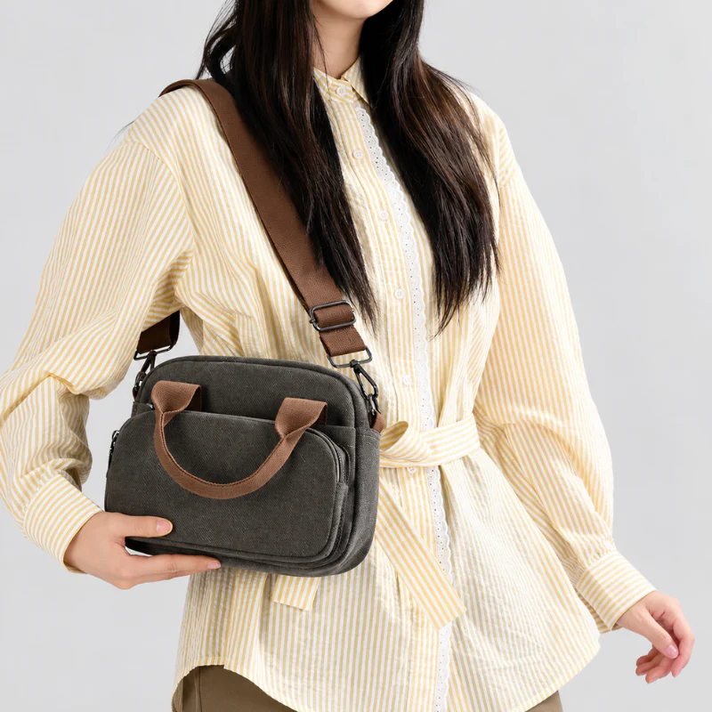 Marlow Canvas Mini Handbag - Image 4