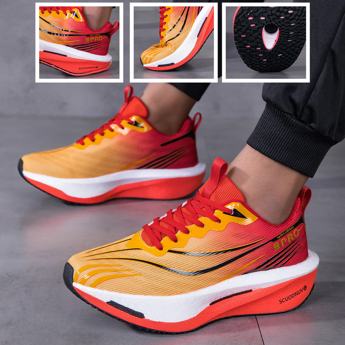 Men’s Flex Run Athletic Runner Shoes - Image 4