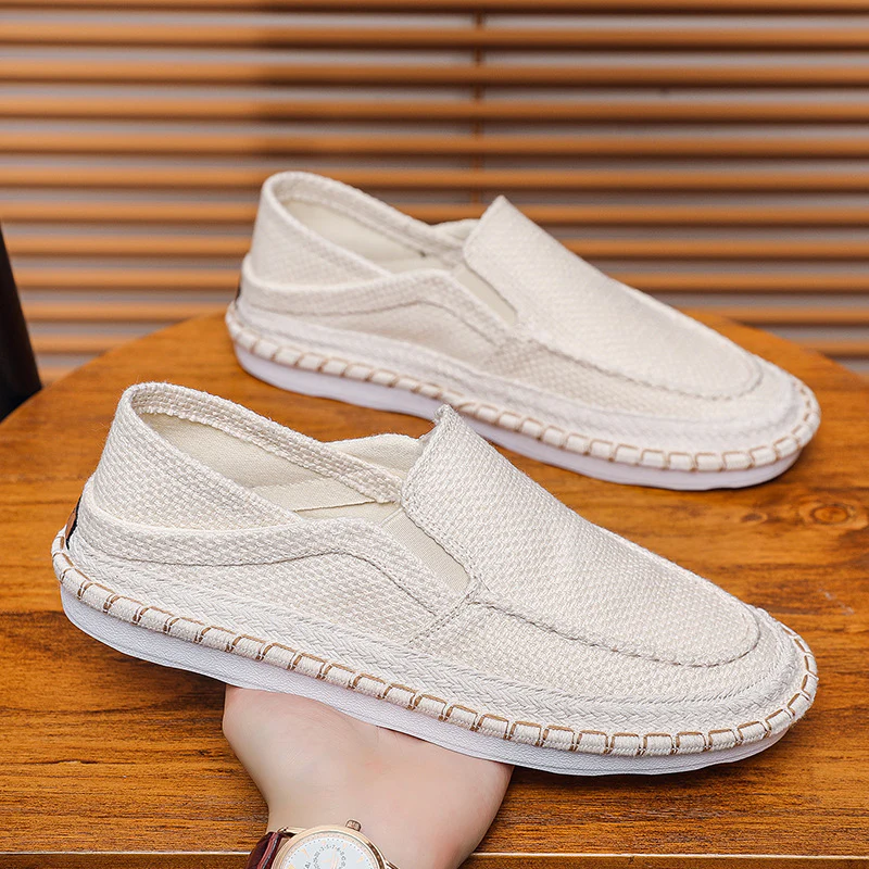 Men’s Linen Breathable Fisherman Loafers - Image 3