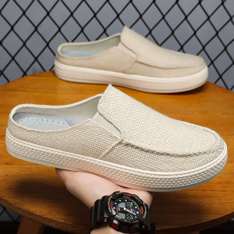 Men's Casual Slip-On Moccasin Style Mule Loafers - Image 3