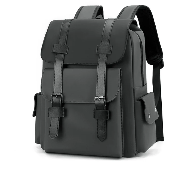 Men's Dual Strap Buckle Flap Everyday Backpack - Image 2