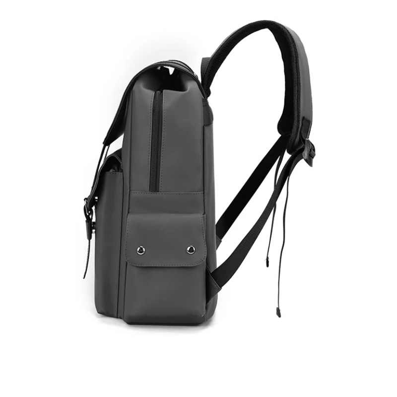 Men's Dual Strap Buckle Flap Everyday Backpack - Image 3