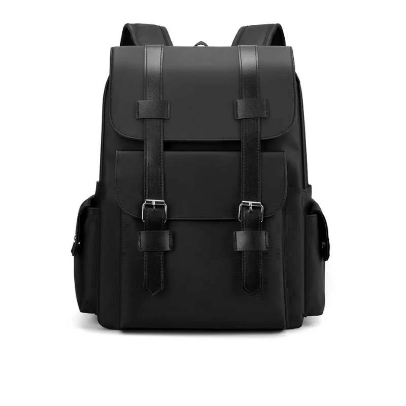 Men's Dual Strap Buckle Flap Everyday Backpack - Image 5