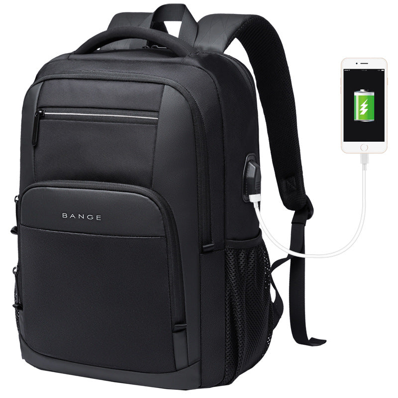 Men's Oxford Backpack With USB Charging - Image 6