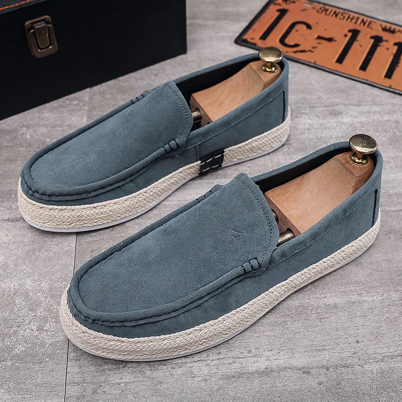 Men's Professional Braided-Sole Canvas Loafers - Image 5