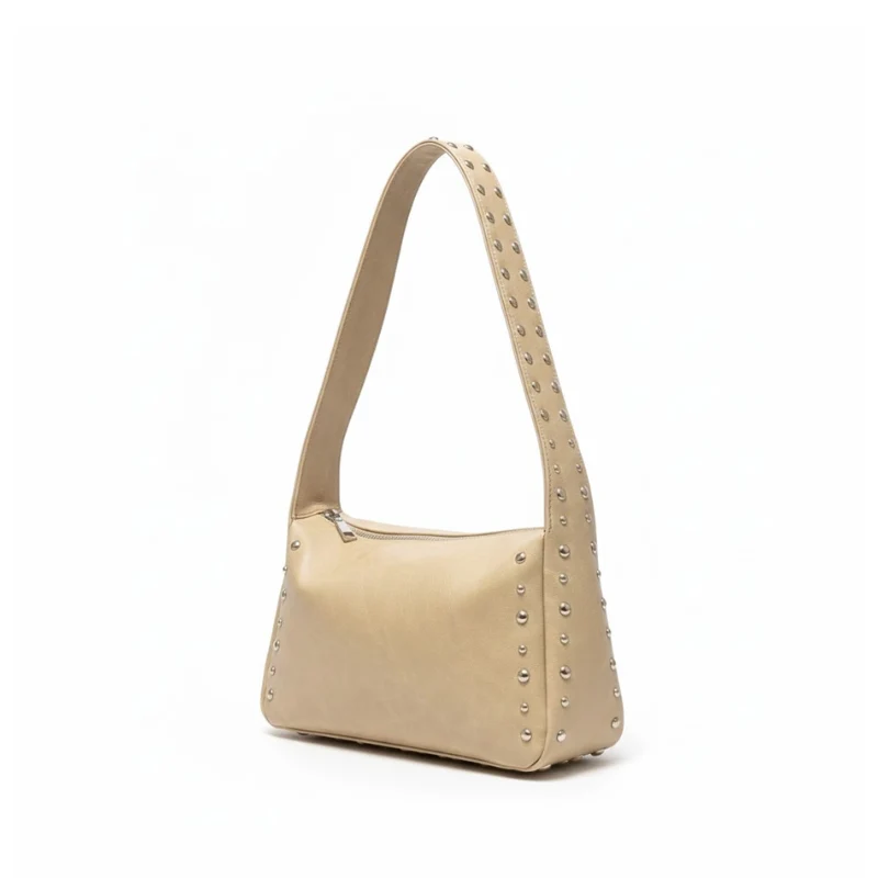 Minimalist Studded Shoulder Bag - Image 2