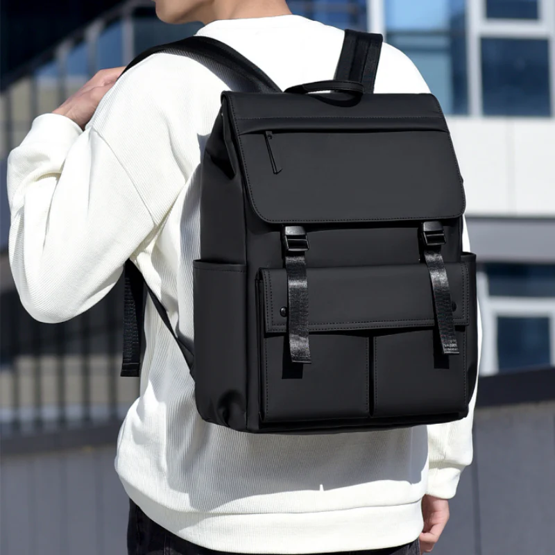 Modern Buckle Men’s Backpack - Image 4