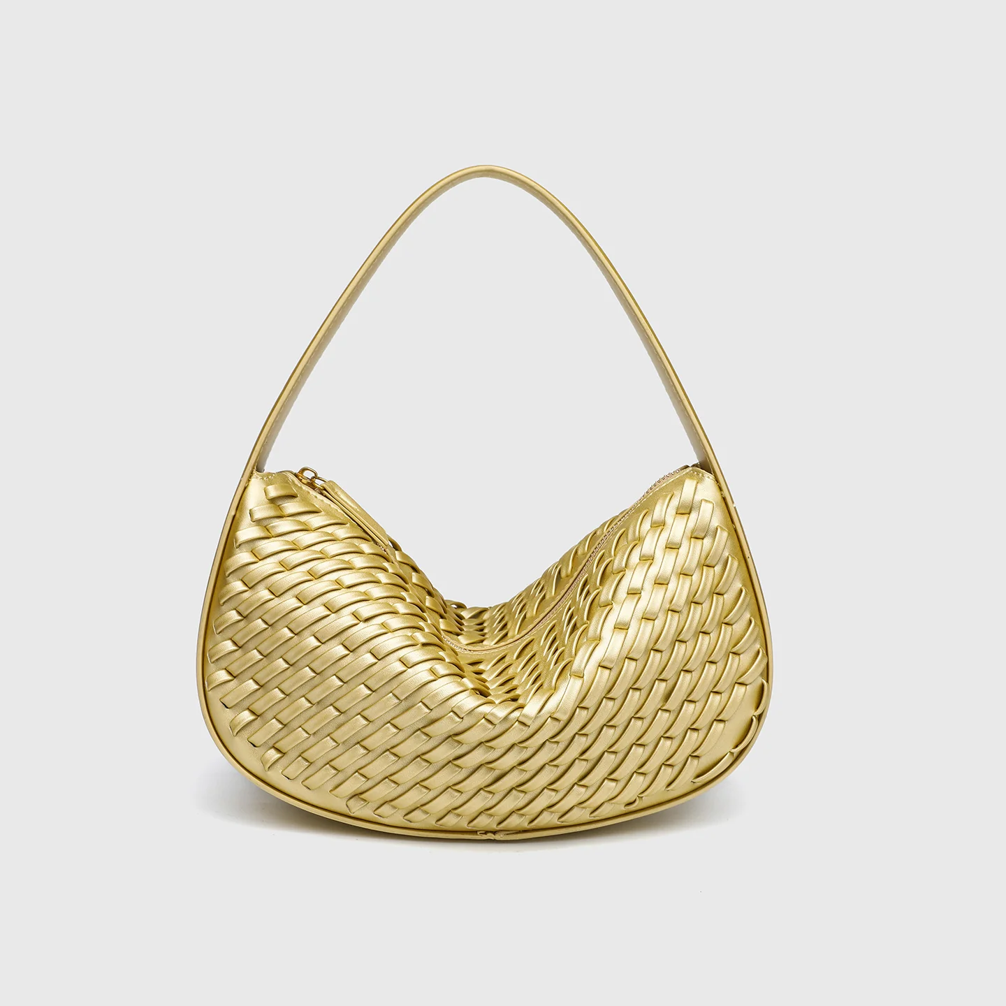 Nerina Woven Crescent Handbag - Image 6