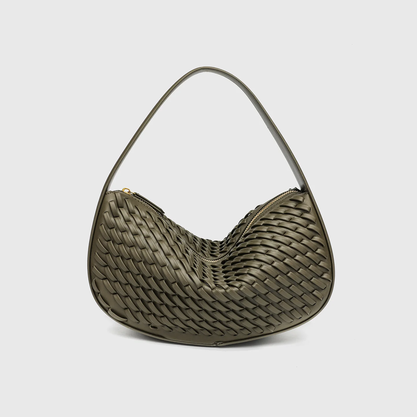 Nerina Woven Crescent Handbag - Image 7