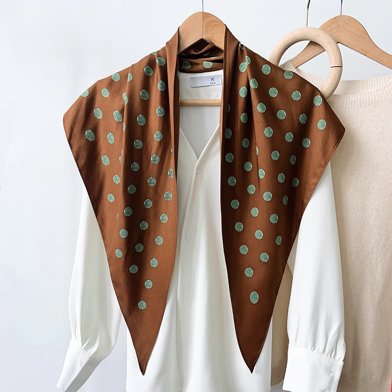 Polka Dot Triangle Scarf - Image 7