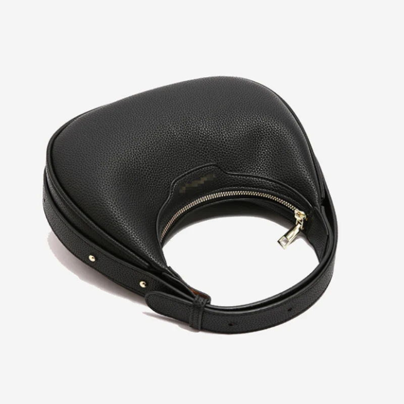 Noir Orbit Hobo Shoulder Bag - Image 3
