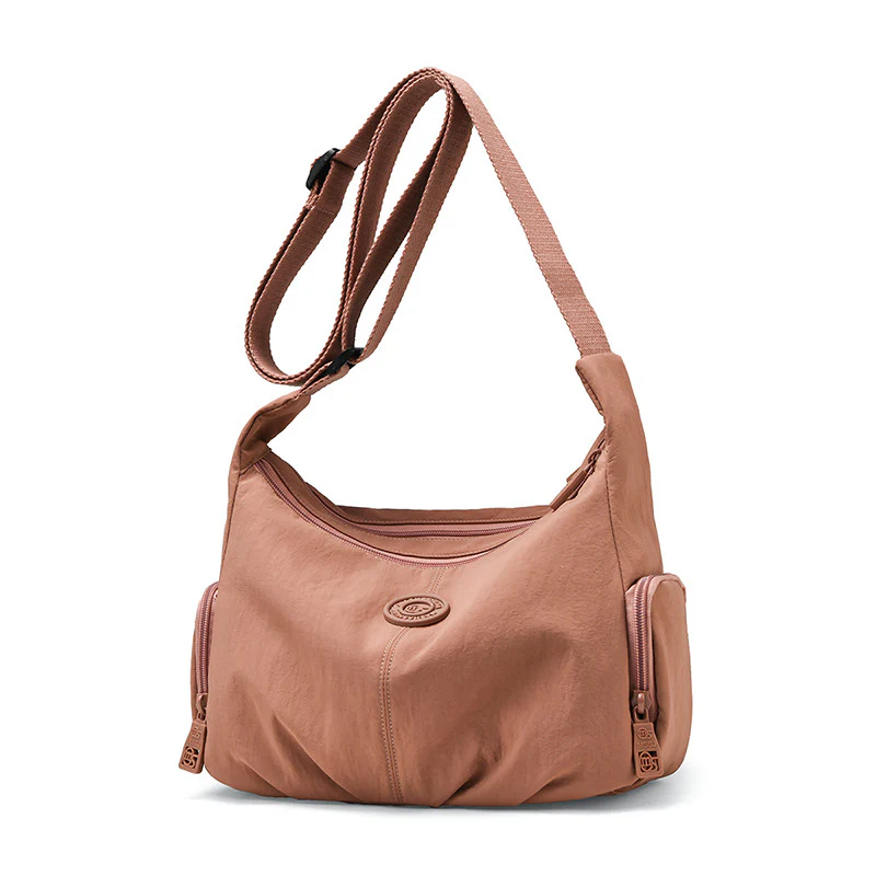 Pleated Nylon Casual Shoulder Bag - Image 6