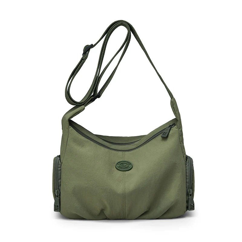Pleated Nylon Casual Shoulder Bag - Image 7