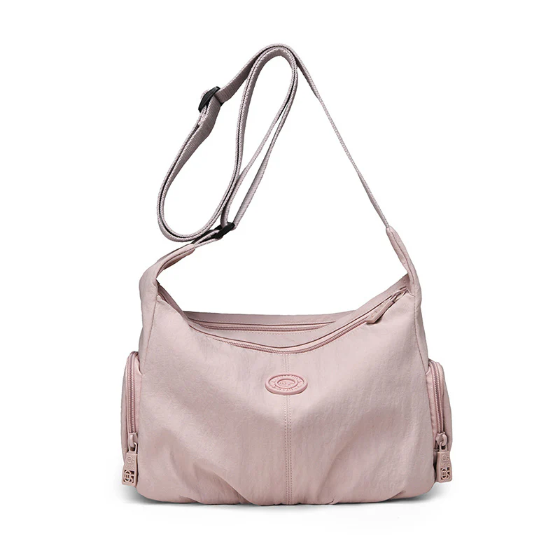 Pleated Nylon Casual Shoulder Bag - Image 8