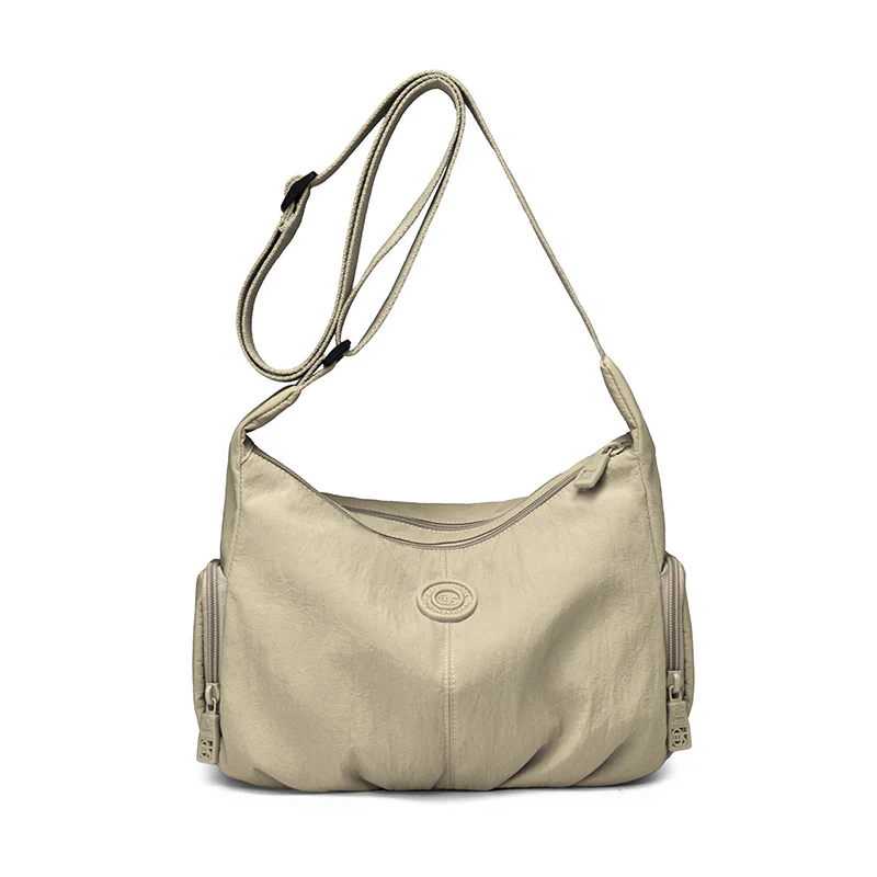 Pleated Nylon Casual Shoulder Bag - Image 9