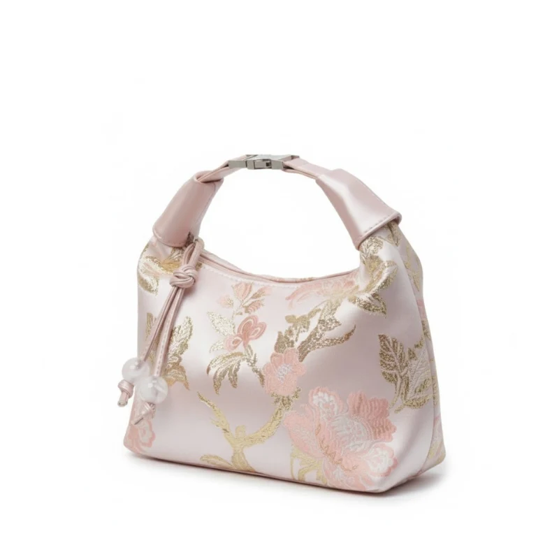 Pleated Silhouette Soft Touch Handbag - Image 2