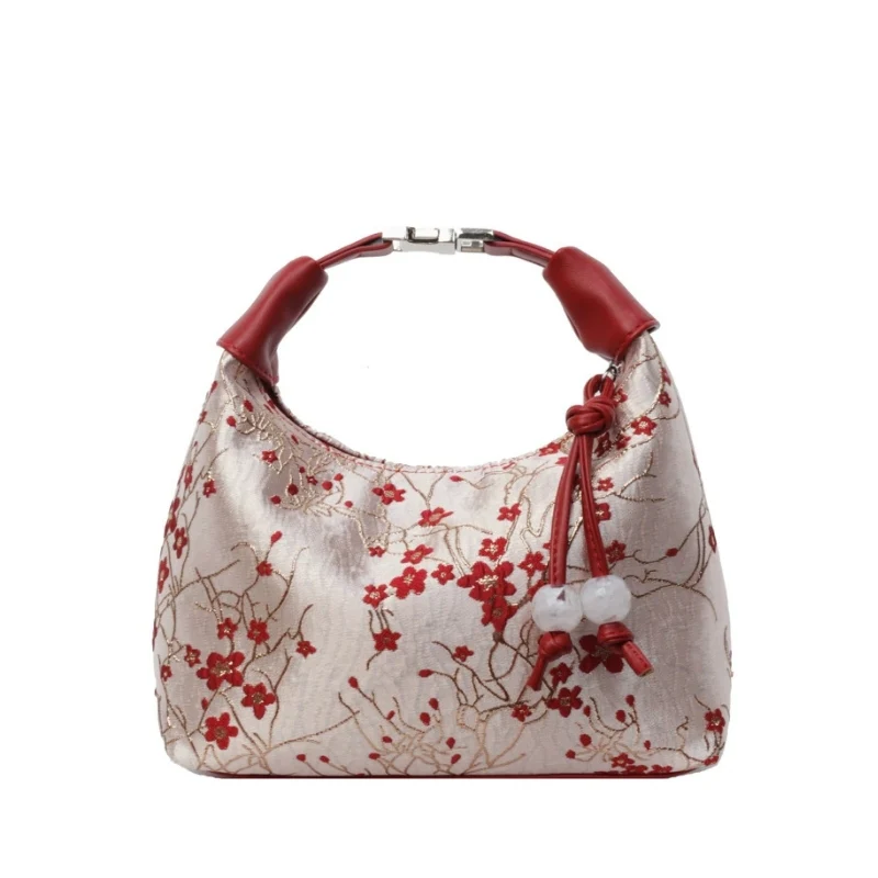 Pleated Silhouette Soft Touch Handbag - Image 7