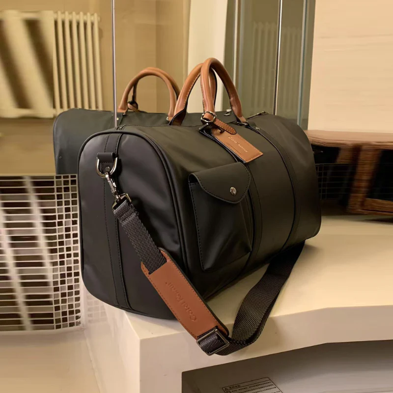 CateiKarrui Durable Large Capacity Leather Duffle Bag - Image 3