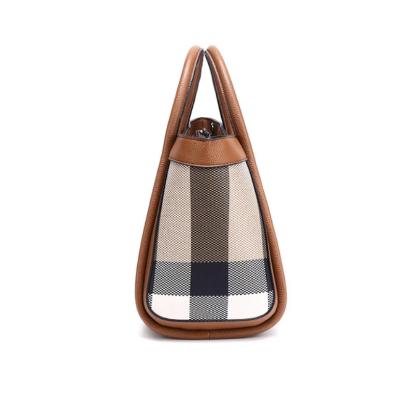 Prestova Plaid Tote Bag - Image 2