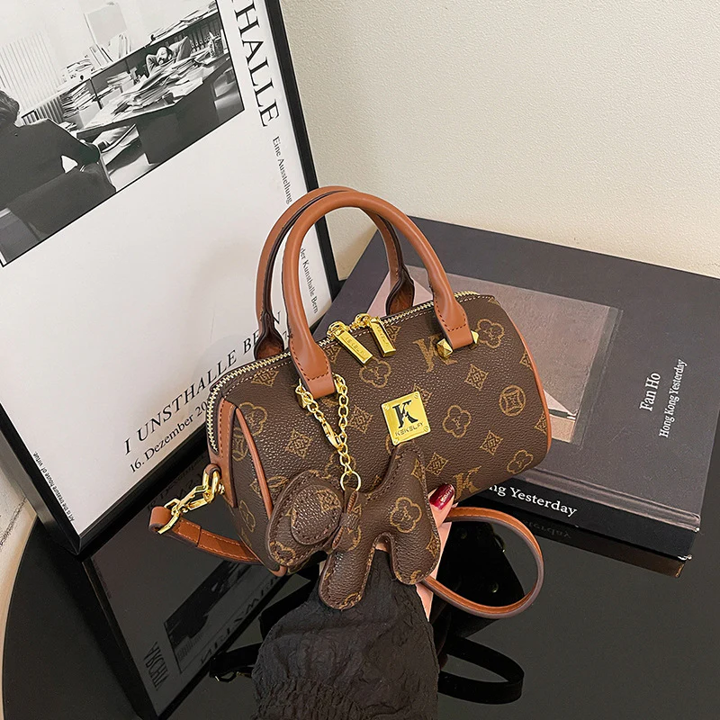 Printed Boston Women’s Handbag - Image 8