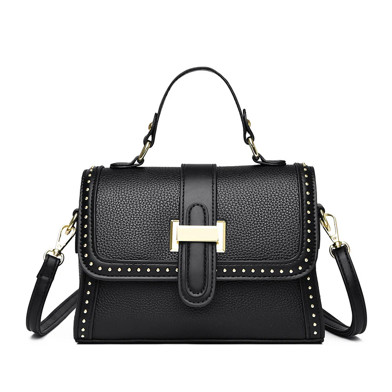 Regal Studded Flap Handbag - Image 5