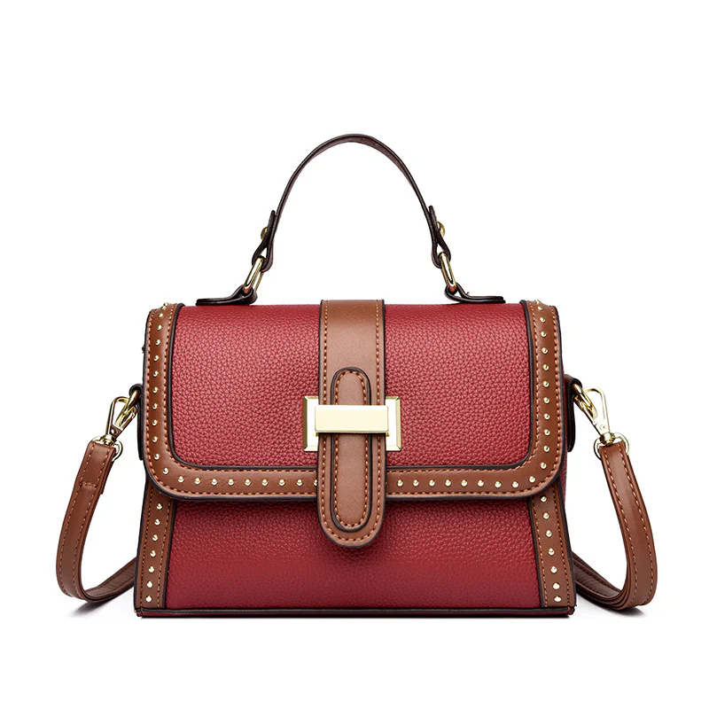 Regal Studded Flap Handbag - Image 7