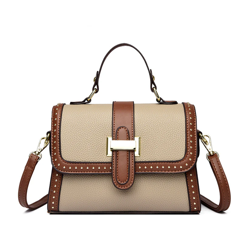 Regal Studded Flap Handbag - Image 8