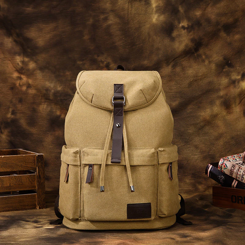 Retro Canvas Men’s Travel Backpack - Image 8